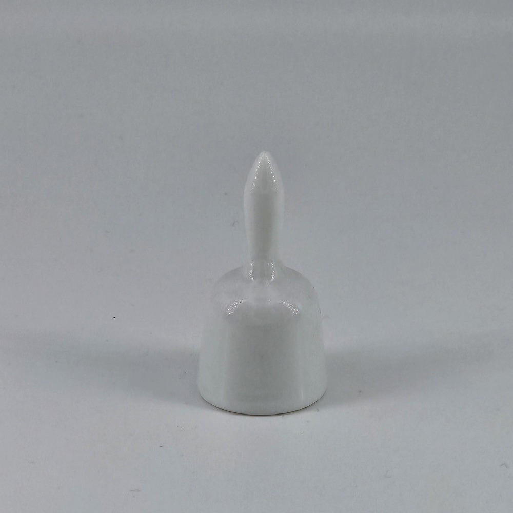 Precious Moments February Birthday Mini Angel Bell 1" Bisque Porcelain Vintage - Picture 2 of 3